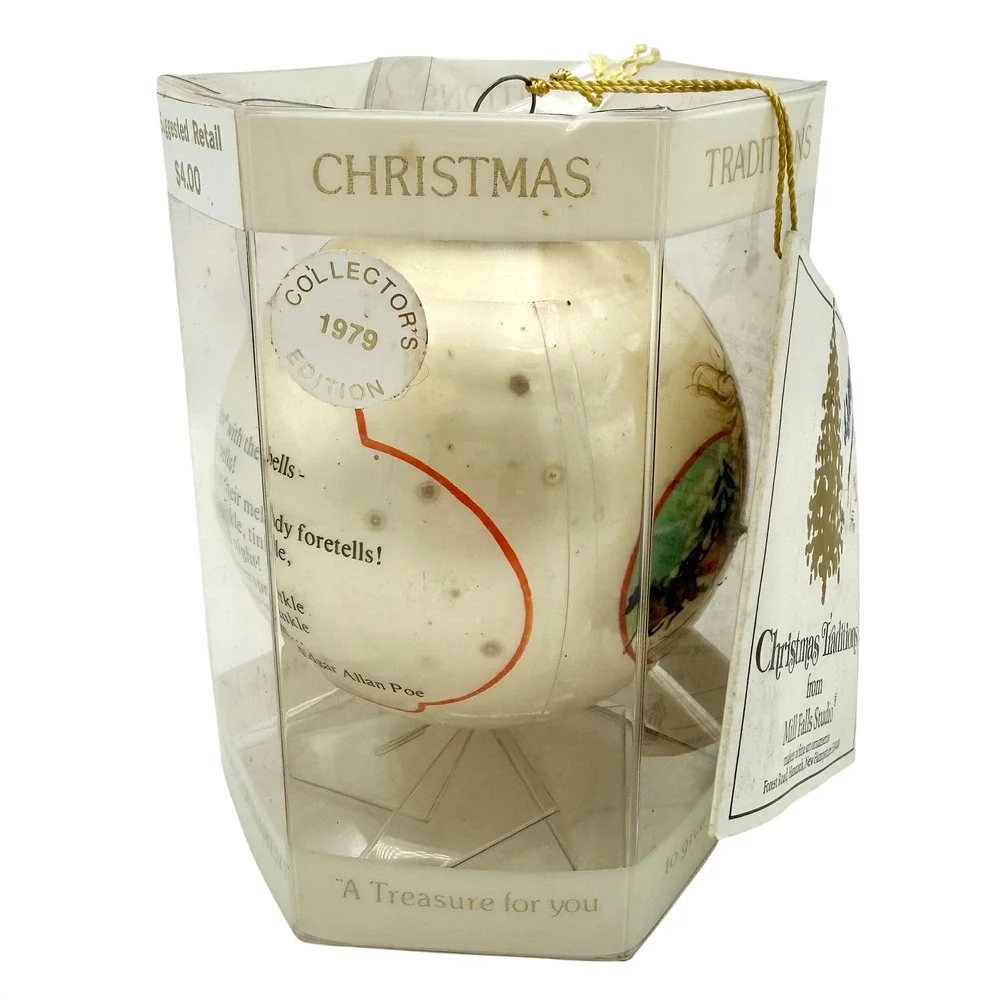 Vintage 1979 Mill Falls Studio Christmas Traditions Jingle Bells Horse Ornament